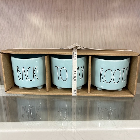 Rae Dunn Other - HP 🎉 Rae Dunn Planter Back To My Roots Teal